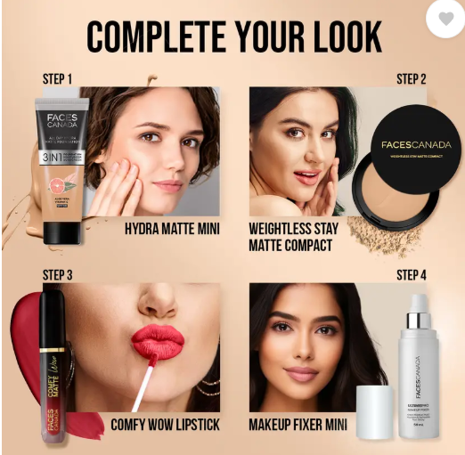 FACES CANADA Weightless Stay Matte Powder | Oil Control Compact  (Natural, 9 g)