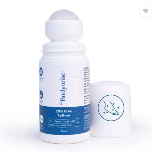 Be Bodywise 20% Urea Foot Roll-On | For Dry & Cracked Heels  (50 ml, Set of 1)