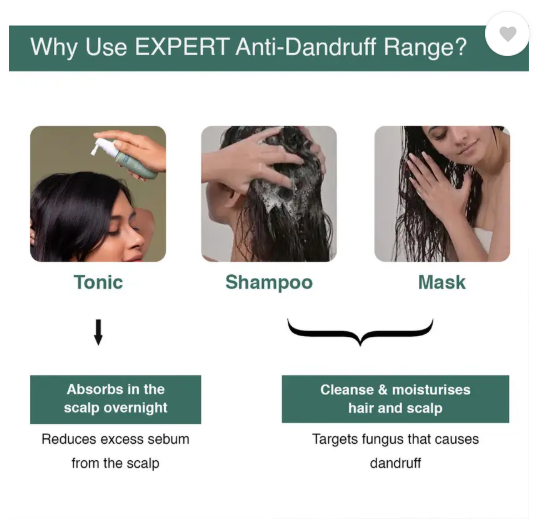 BARE ANATOMY Anti-Dandruff Shampoo - Strengthens Hair with Salicylic Acid & Biotin  (250 ml)