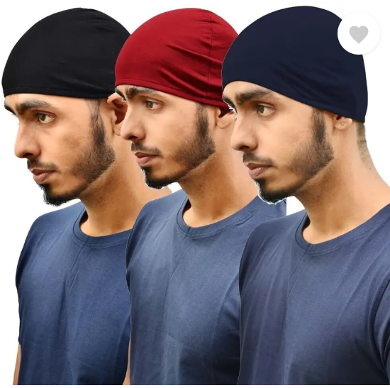 Motus | Solid Skull Cap  (Pack of 3)
