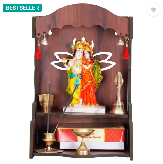 King Decore smart temple modern temple light Engineered Wood Home Temple  (Height: 30, DIY(Do-It-Yourself))