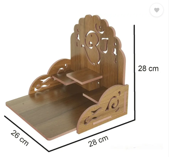 YIXT smart temple temple modern temple light temple Engineered Wood Home Temple Engineered Wood Home Temple  (Height: 28, DIY(Do-It-Yourself))