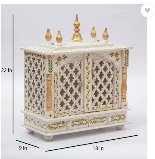 CRAFTSFORT Solid Wood Home Temple  (Height: 55, Pre-assembled)