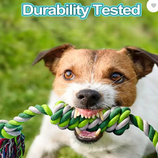 PETZLUV YOUHAVEDEAL Toys for Puppies & Medium Dogs Toys | Color May Vary | Rope Ball Toy Cotton Ball, Chew Toy, Fetch Toy, Training Aid, Tug Toy For Dog & Cat