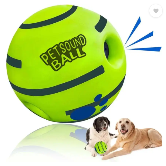 DOGTOWN Wobble Wag Giggle Ball | Interactive & Engaging Dog Toy | Safe for All Dogs Plastic Ball, Squeaky Toy, Training Aid For Dog & Cat