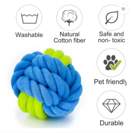 YOUHAVEDEAL Toys for Puppies Small Medium Breed Chewers, 7 Pack Rope Chew Toys for Teething Cotton Ball, Squeaky Toy, Fetch Toy, Training Aid, Tug Toy, Chew Toy For Dog