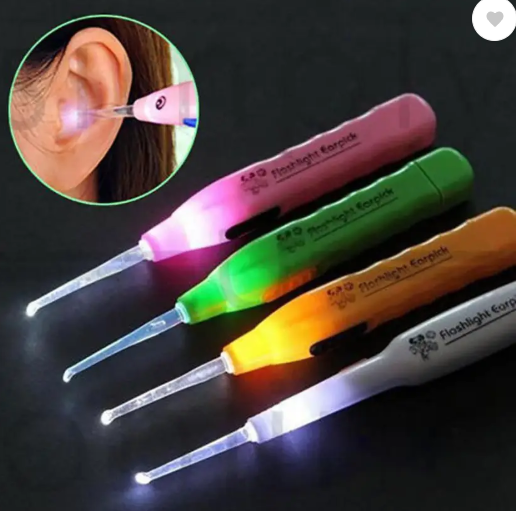 CP ICONIC Cleaning Ear Care ,Kid Led Flashlight Earpick Luminous Visible Ear Spoon