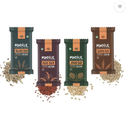 Eat Anytime Assorted Millet Nutri Bar | Energy Bar Sugar Free -(6pcs of 25gm) Nutrition Bars (25 g, Variety Pack)