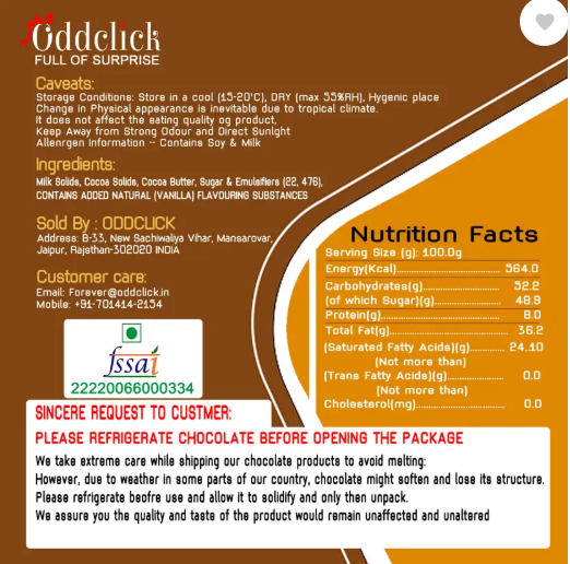 OddClick chocolate gift combo I am sorry I Love You gift pack gift box Paper Gift Box (Multicolor)