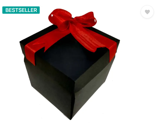 US IDEAL CRAFT Explosion Box, Birthday Gift (8 Kitkat Chocolate & Zigzag photo folder box) Paper Gift Box (Red, Black)