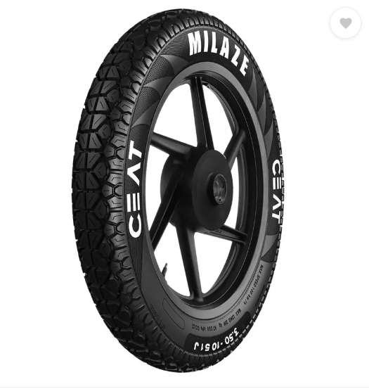 CEAT 102191 MILAZE TT 51J 3.50-10 Front & Rear Two Wheeler Tyre (Street, Tube)