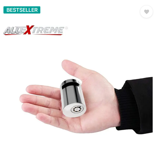 ALLEXTREME Heavy Duty Disc Brake Lock Anti Theft Stainless Steel 7mm Pin Wheel Locking Security Lock for Bike and Motorcycle EXHDBL1 Disc Lock, Wheel Lock  (Steel)