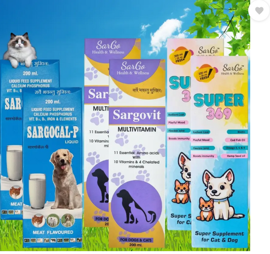 FUR FRIENDLY ME/SG-P-Cal2-MVit2-Omg2-6 Pet Health Supplements  (1250 ml)