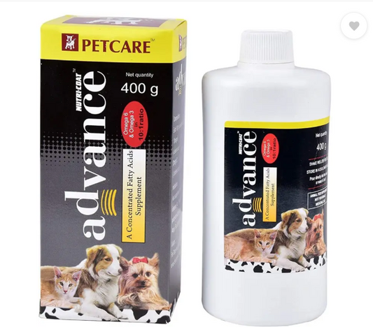 Pet Care Nutricoat Advance Concentrated Fatty Acids Supplement 400 Gram Pet Health Supplements  (400 g)