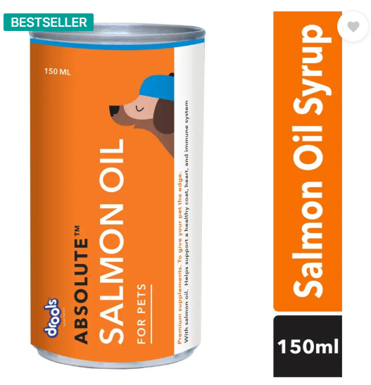 Drools Salmon Oil Syrup Pet Health Supplements  (150 ml)