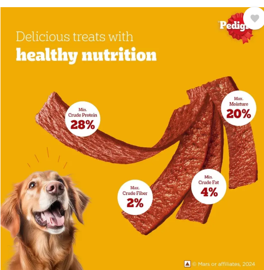 PEDIGREE Tasty Jerky Liver Dog Treat (70 g)