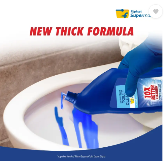 Flipkart Supermart Disinfectant Original Liquid Toilet Cleaner  (3 x 1000 ml)