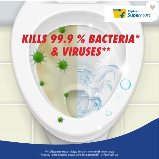 Flipkart Supermart Disinfectant Original Liquid Toilet Cleaner  (3 x 1000 ml)