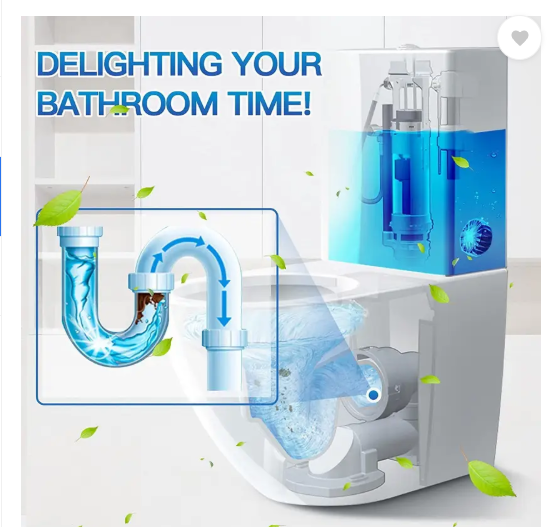 Mumuxu Hygienic Toilet Bowl Deodorizer Cleaner Powerful Automatic Flush For Cleaning Ocean Rim Block  (12 x 29.17 g)