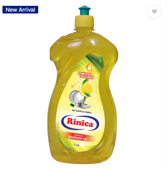 Rinica Toilet cleaner Liquid Detergent Dish wash (1 Ltr x 3 Combo Pack) Lemon Liquid Toilet Cleaner  (3 x 1000 ml)