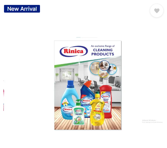 Rinica Toilet cleaner Liquid Detergent Dish wash (1 Ltr x 3 Combo Pack) Lemon Liquid Toilet Cleaner  (3 x 1000 ml)