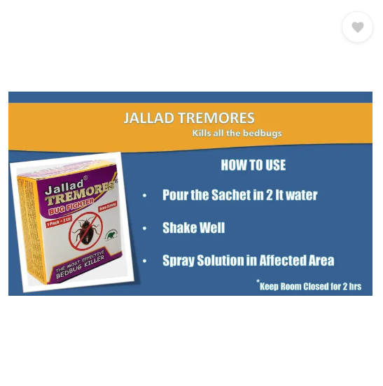 Jallad TREMORES BUG FIGHTER Bed Bug Killer - Pest Control 30 gms (Pack of Three) (3 x 10 g)