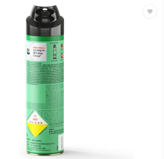 Baygon Max Mosquito & Fly Killer Spray, Kills Dengue & Malaria Mosquitoes Instantly (400 ml)