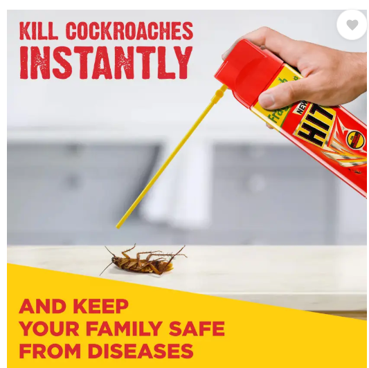 Hit Cockroach Killer Spray (Fresh Fragrance) (200 ml)