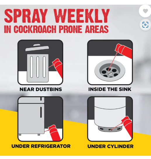 Hit Cockroach Killer Spray (Fresh Fragrance) (200 ml)