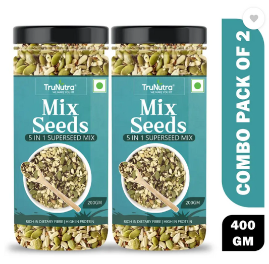 TruNutra 5-In 1 Healthy Diet Mix, For Weight Loss & Health Booster For Eating Mixed Seeds  (400 g, Pack of 2)