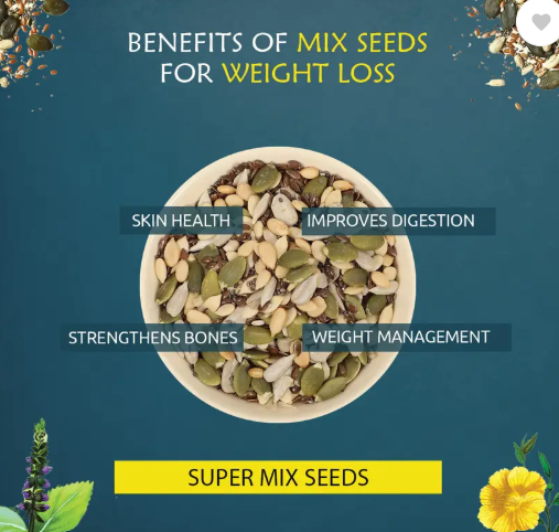 TruNutra 5-In 1 Healthy Diet Mix, For Weight Loss & Health Booster For Eating Mixed Seeds  (400 g, Pack of 2)