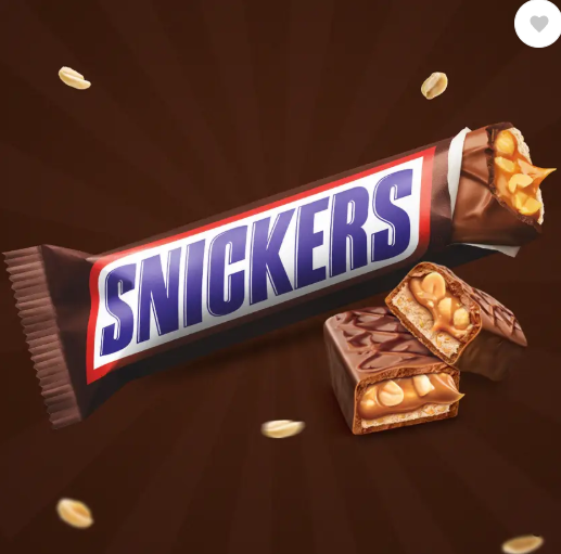 SNICKERS Peanut Filled Chocolate, Loaded with Nougat & Caramel Bars  (30 x 20 g)