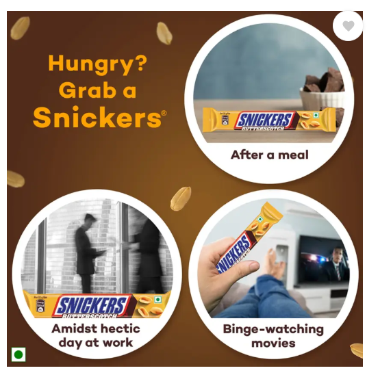 SNICKERS Butterscotch Flavour Chocolate Loaded with Peanuts, Nougat & Caramel Bars  (528 g)