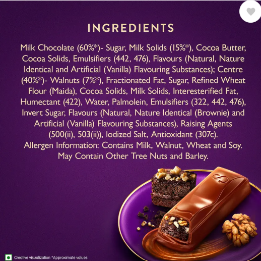 Cadbury Dairy Milk Silk Desserts Brownie Chocolate Bars  (3 x 140 g)