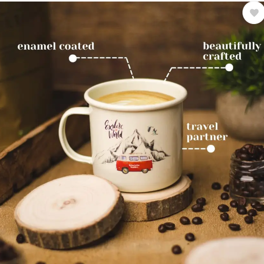 Toffee Coffee Roasters Mysore Nuggets | Enamel Mug | Easy Hot Brew | Pour Over | Pack of 8 | Roast & Ground Coffee  (8 x 10 g, Chocolate Flavoured)