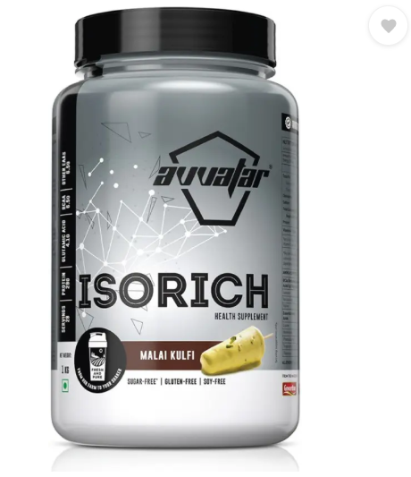 Avvatar Isorich Malai Kulfi 1Kg Whey Protein (1 kg, Malai Kulfi)