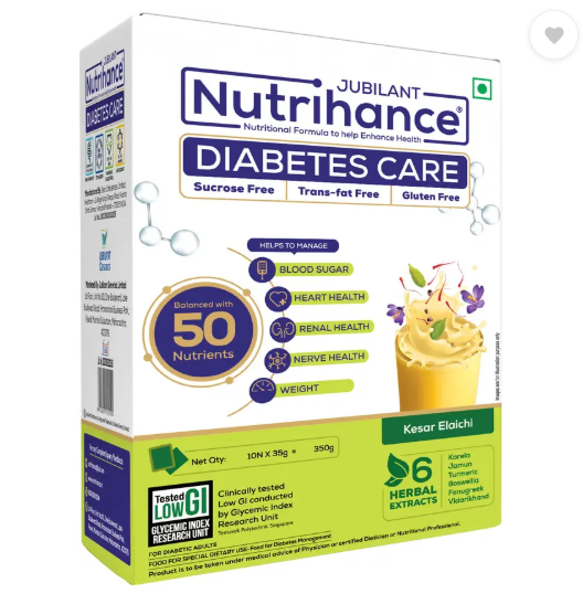 JUBILANT Nutrihance Nutrihance Diabetes Care ,Manage Blood Sugar Levels ,Nutrition Drink -350gm x 2 Nutrition Drink  (2x350 g, Kesar Elaichi Flavored)