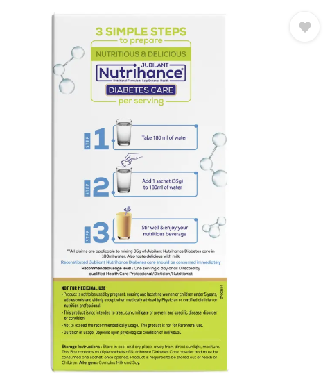 JUBILANT Nutrihance Nutrihance Diabetes Care ,Manage Blood Sugar Levels ,Nutrition Drink -350gm x 2 Nutrition Drink  (2x350 g, Kesar Elaichi Flavored)