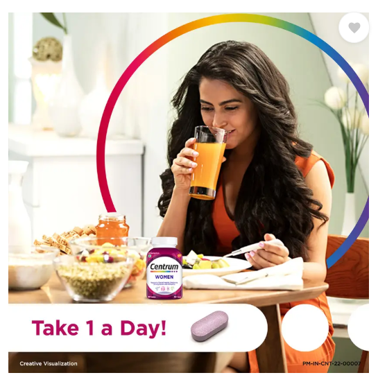 Centrum Women|Supports Overall Health (Veg) |World's No.1 Multivitamin  (30 Tablets)