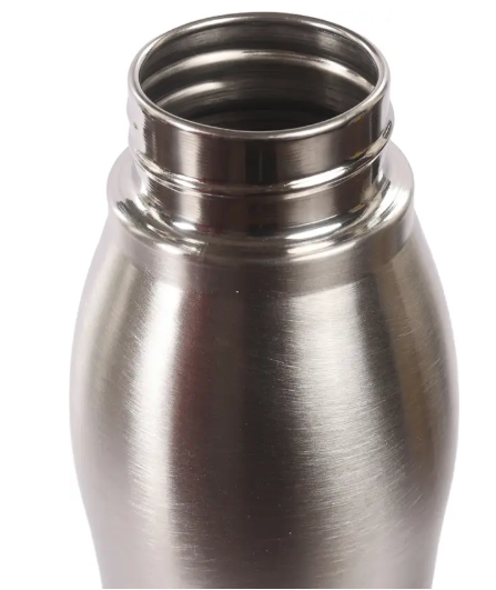 Raw Element Stainless Steel Bottle for School, Office & Travel 1000 ml Water Bottle (Set of 1, Silver)