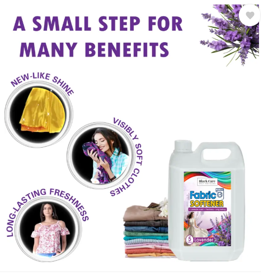 Black Care Lavender Fabric Conditioner 5 L | AntiBacterial | Long Lasting Fragrance & Shine  (5 L)