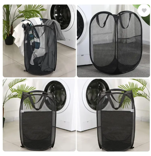 KUBER INDUSTRIES 20 L Black Laundry Bag  (Nylon)