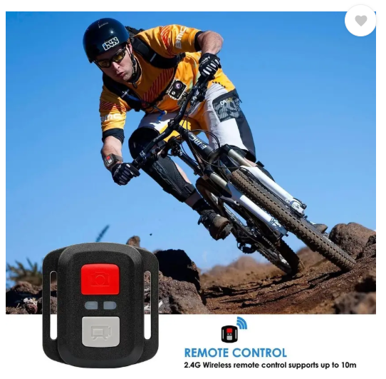 Qiwa action camera 5K 30FPS 48MP WiFi Ultra HD Sports Action Camera Sports and Action Camera  (Black, 12 MP)