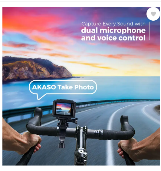 Akaso Brave 7 Dual Color Screen, 4K 30fps,One-Click Quick Shots,Instant Vertical Shots Sports and Action Camera  (Black, 20 MP)