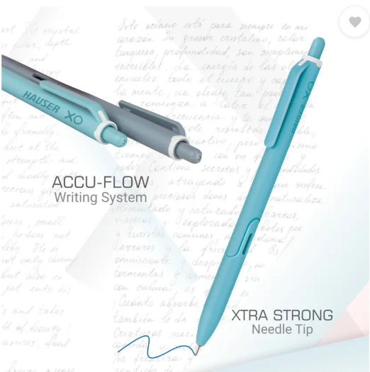 HAUSER XO Retractable Ball Pen (Pack of 50, Ink Color - Blue)