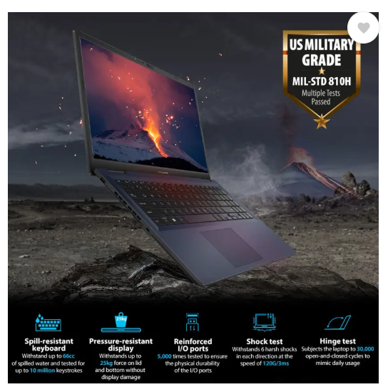 ASUS ExpertBook B15 Intel Core i3 12th Gen 1215U - (8 GB/512 GB SSD/Windows 11 Home) B1502CBA-NJ1090WS Thin and Light Laptop  (15.6 Inch, Star Black, 1.69 Kg, With MS Office)
