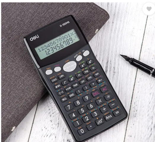 Deli Scientific Calculator with LCD Screen 300 Functions Math Calculator for Students Scientific Calculator (12 Digit)