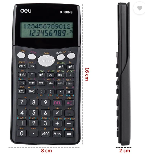 Deli Scientific Calculator with LCD Screen 300 Functions Math Calculator for Students Scientific Calculator (12 Digit)