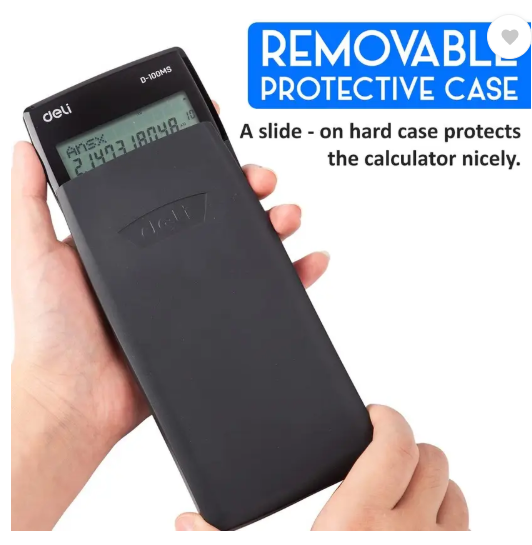 Deli Scientific Calculator with LCD Screen 300 Functions Math Calculator for Students Scientific Calculator (12 Digit)
