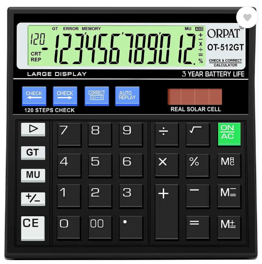 ORPAT OT - 512 GT Basic Calculator (12 Digit)